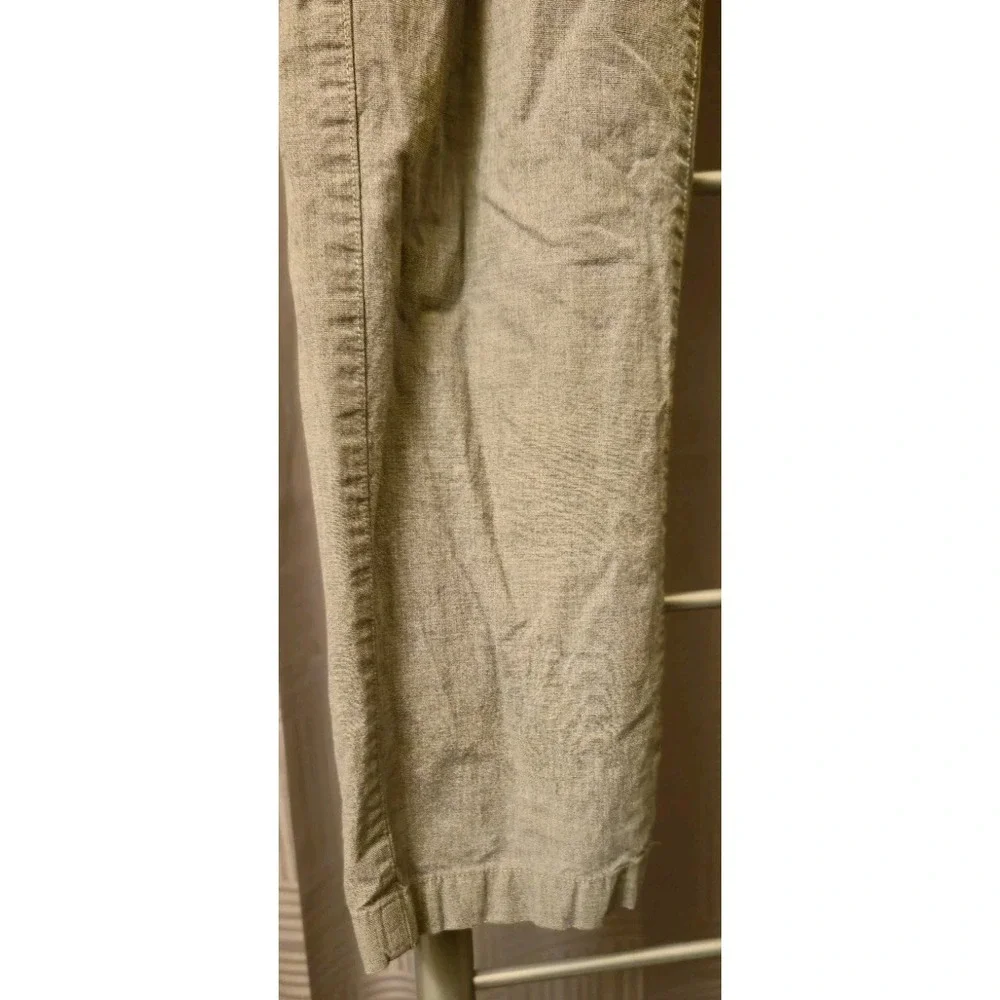 Banana Republic Kentfield Gray Chino Pants Men 33x34 (Fits 33x32) Flat Front‎
